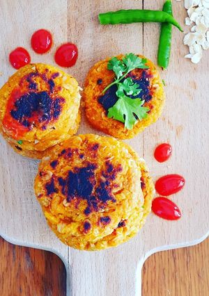 A picture of Sweet potatoes and oats Tikki.