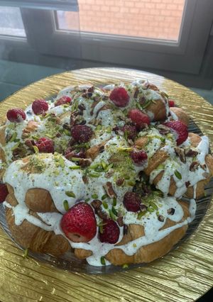صورة لوصفة حلى الكرواسان سهل وسريع