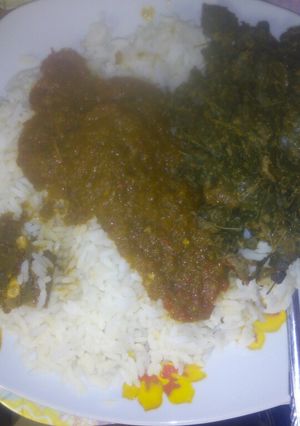 A picture of Rice with Datun zogala.