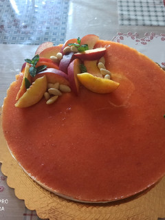 Foto di Cheesecake alle pesche