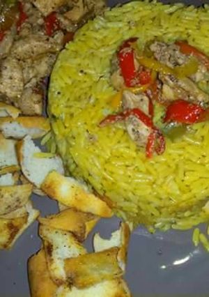 صورة لوصفة فتة شاورما فراخ