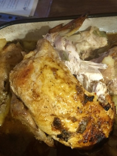 Una foto de Pollo con verduras al horno en bolsa, exquisito