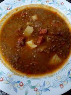Una foto de Lentejas con chorizo