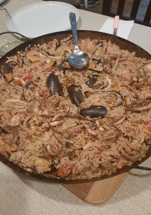 Una foto de Arroz con mariscos, plato principal