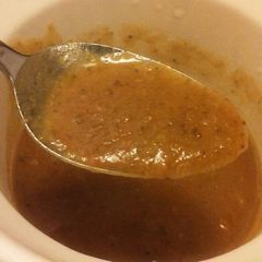 A picture of Roasted veggie soup.