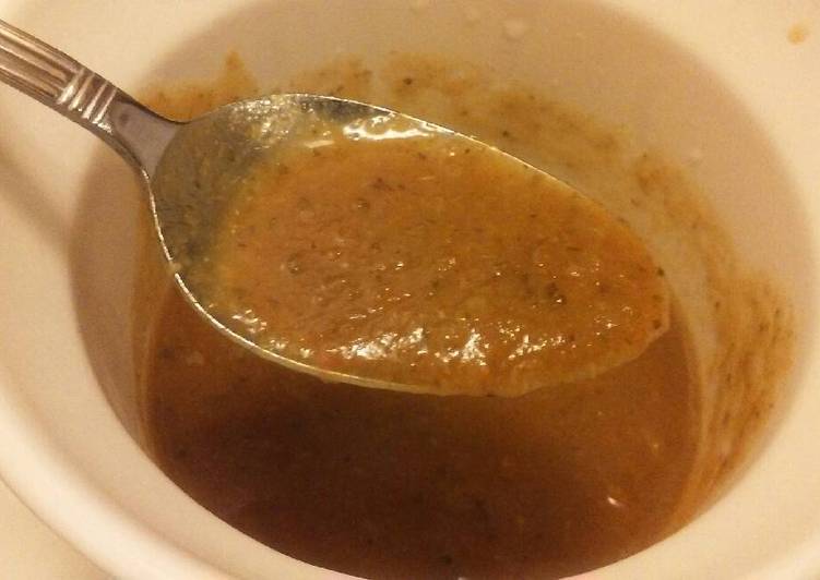 Roasted veggie soup