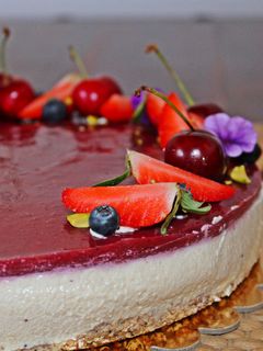 Una foto de Tarta crudivegana de verano