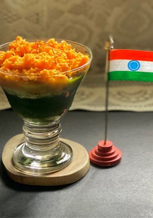 A picture of Tri Colour Sweet Medley for Independence Day.