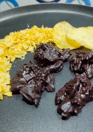 A picture of Crispy Potato Chocolate Rocks.