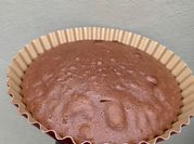 Una foto de bizcochuelo de chocolate nesquik
