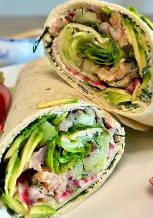 Une photo de Wraps au tartare de saumon