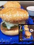 Bell pepper cheese stuffed burger