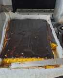 Bolo de cenoura com cobertura de chocolate