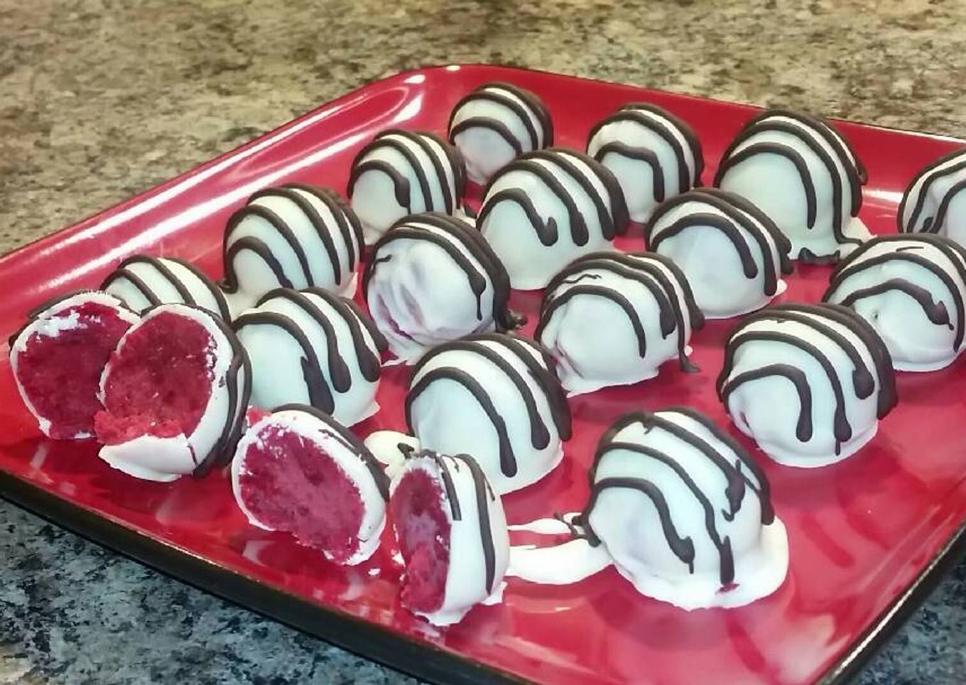 Red Velvet Truffle Balls