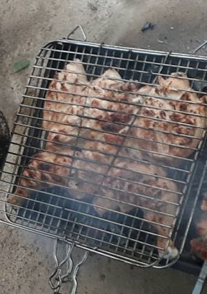 عکسی از دستور کباب مرغ درسته در (توری کباب استیل) 👌🏻