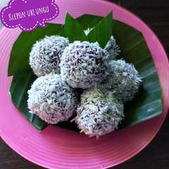 Klepon ubi ungu রেসিপির প্রধান ছবি
