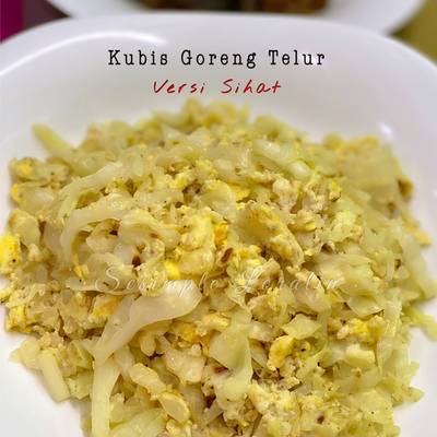 Resipi Kubis Goreng Telur Versi Sihat Eat Clean Healthy Lunch Oleh Sesimple Loralin Cookpad