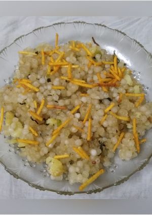 A picture of Sabudana khichdi.