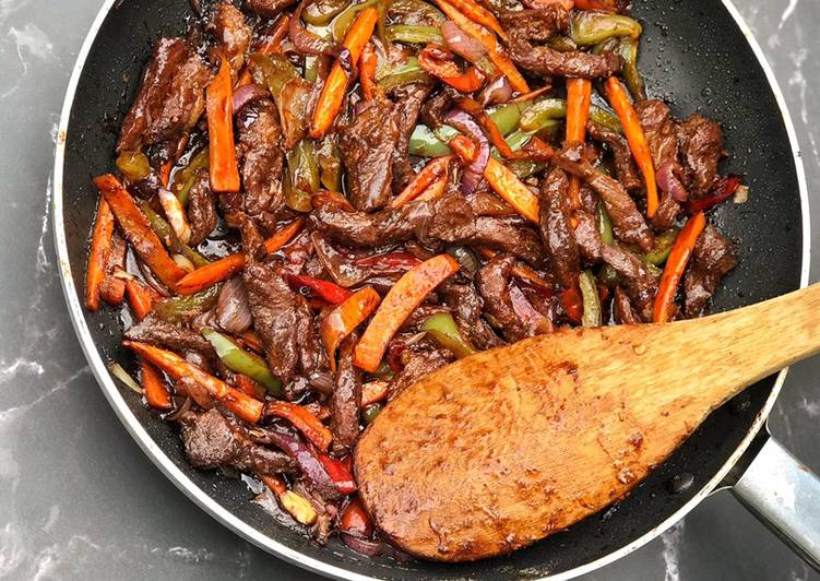 Steps to Make Super Quick Homemade Beef stir-fry