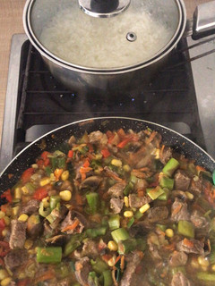 Una foto de Salteado de verduras