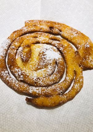 A picture of Homemade Funnel Cakes.