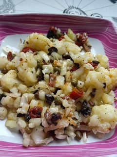 Una foto de Coliflor con salsa italiana