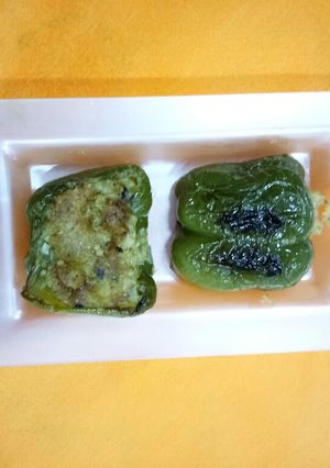 A picture of Stuff Capsicum with Potatoes.