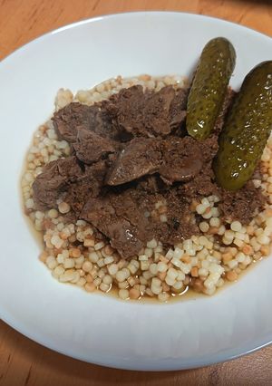 Csirkemáj pörkölt recept fotója