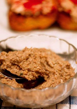 Una foto de Paté ligero de setas y queso