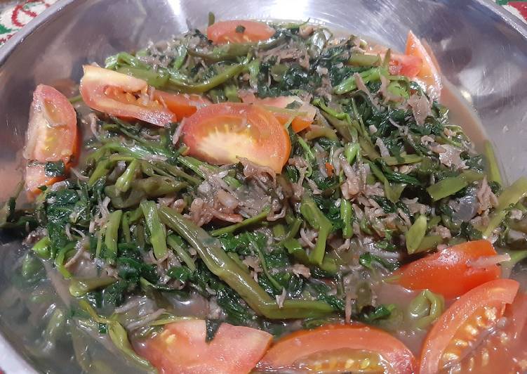 Tumis Kangkung Teri ala Nona Kentir