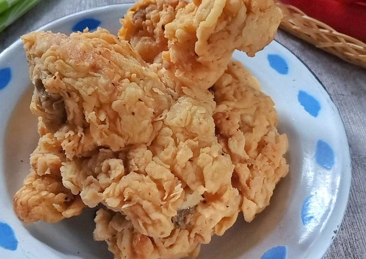 Cara Gampang Membuat Ayam KFC KW Super Ngriting, Bisa Manjain Lidah