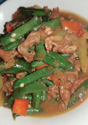 Foto resep Tumis Usus Kacang Panjang