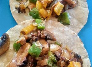 Una foto de 🍄Tacos de champignones🍄
