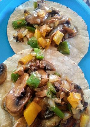 Una foto de 🍄Tacos de champignones🍄