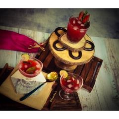 A picture of Watermelon Pomegranates Mojito/Mocktail.