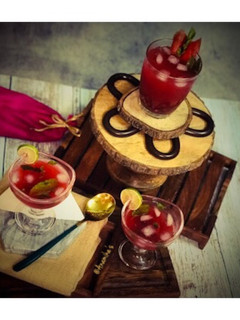 A picture of Watermelon Pomegranates Mojito/Mocktail.