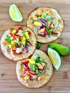 Una foto de Ceviche de langostinos y corvina