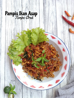 Foto resep Pampis ikan asap orek tempe