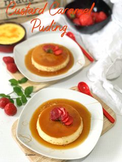 Foto resep Custard Caramel Pudding