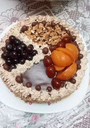 صورة لوصفة كيكة بموس الشوكولاتة