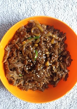 Foto resep Beef yakiniku ala yoshinoya