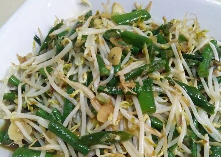 Tumis tauge kacang panjang