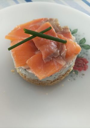 Une photo de Cheesecake au saumon fumé