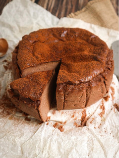 Foto principal de Tarta de queso con chocolate 🧀🍫