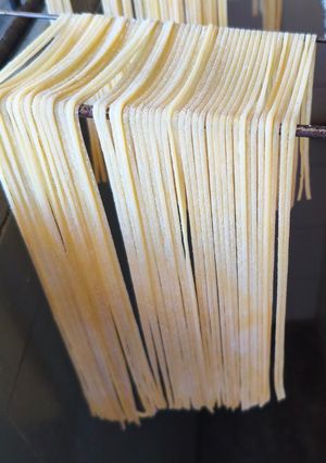 Una foto de Tallarines caseros