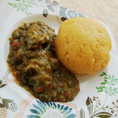 A picture of Cocoyam Soup.