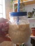 Smoothie fit de banana e maracujá