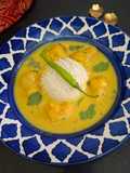 Kadhi Badi Without Onion Garlic Special Kadhi Badi With Boiled Rice/ Kadhi Badi For Summer!!