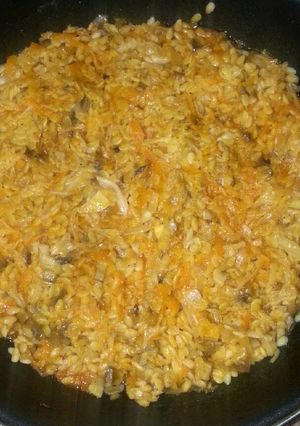 Una foto de Repollo con champiñones