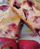Budín de Frutillas 🍓 sin tacc y sin lactosa